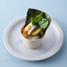 おかず手巻き㉔　酢〆の魚とピクルスのスモーブロー風おかず手巻き